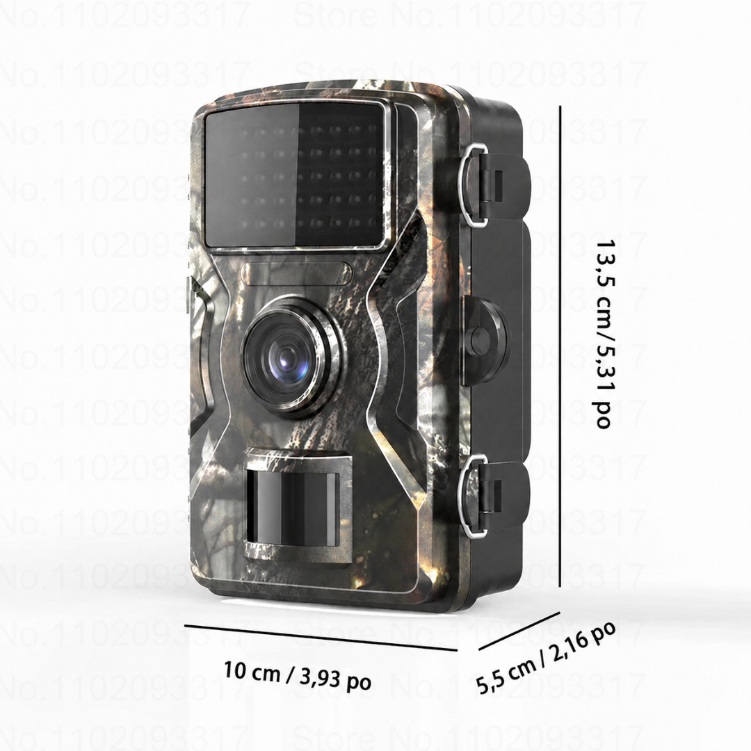 Sentinelle™ — Caméra de chasse 16 MP à détection de mouvement avec vision nocturne infrarouge