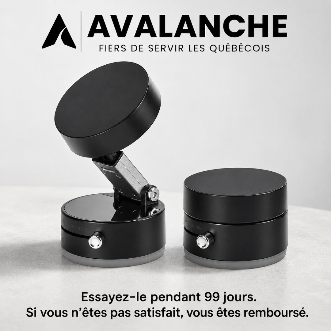 Avalanche™ — Support magnétique à ventouse ultra-stable